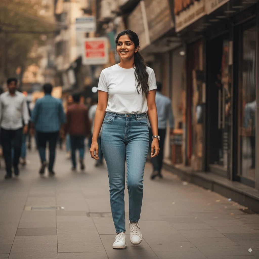 35. AI Saree Try‑On - Original subject