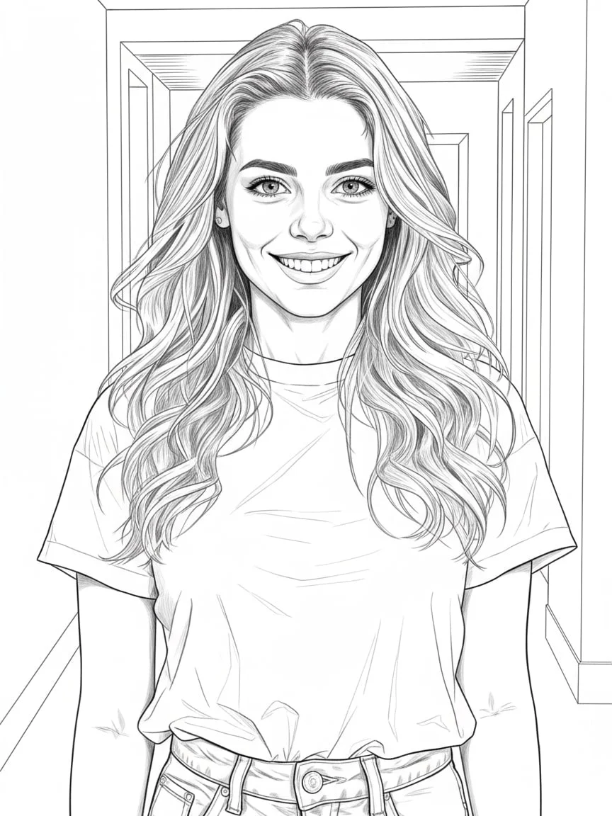 28. Line Art to Color - Line art